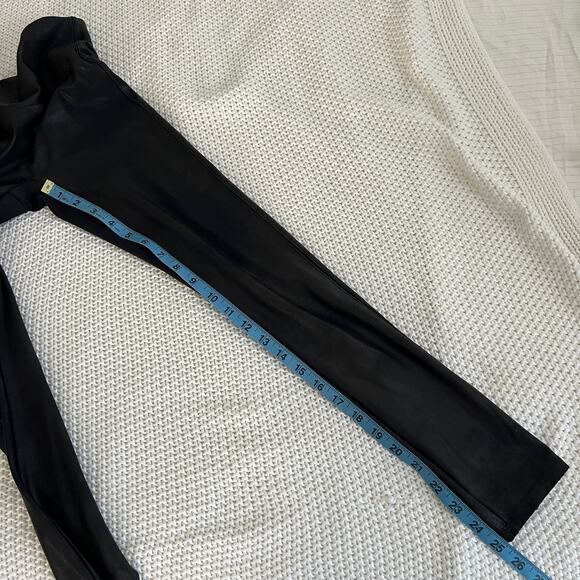 SPANX Faux Leather Leggings Black Size Small - Picture 11 of 12